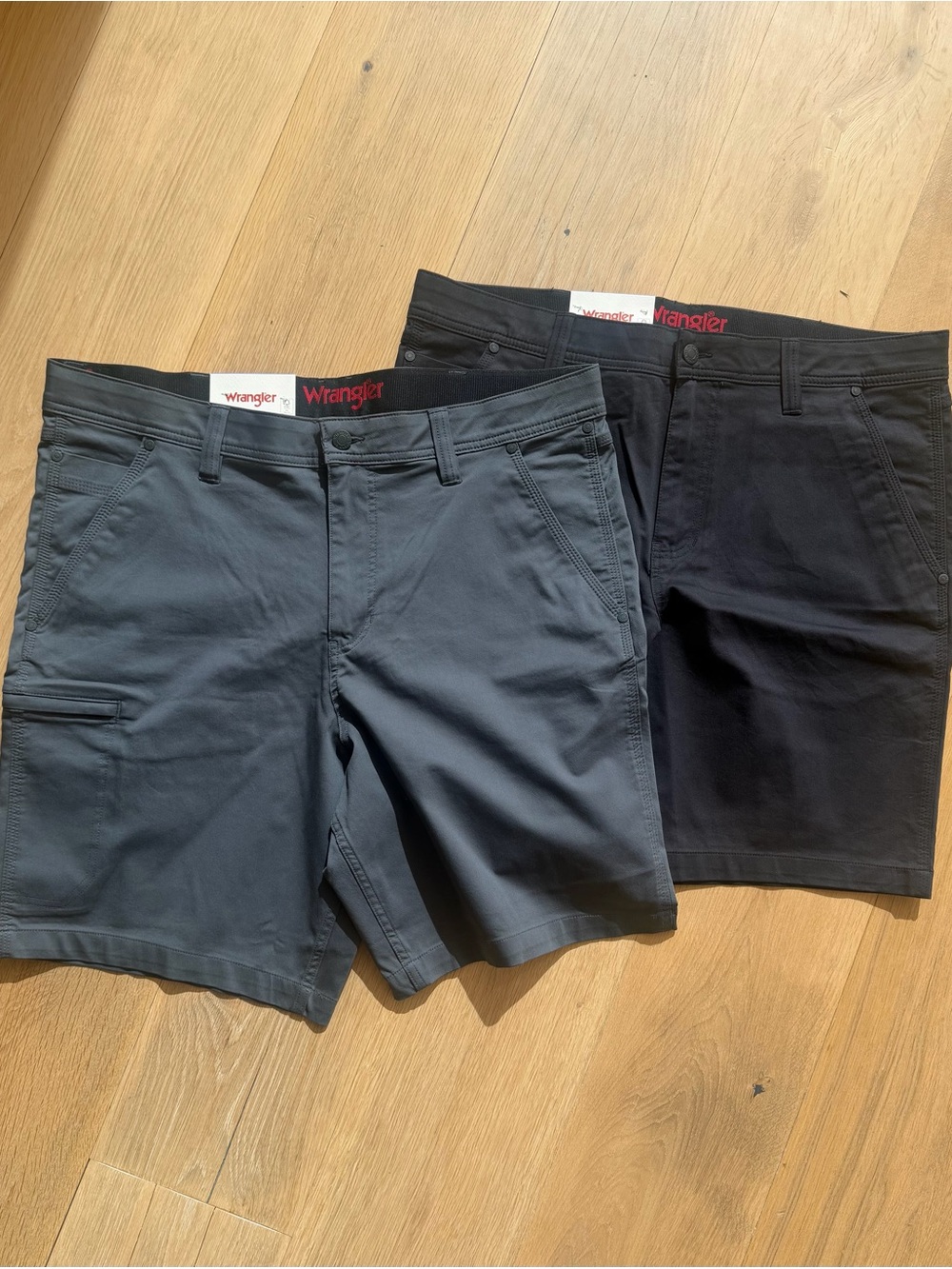Wrangler Men’s Black and Grey Hybrid Shorts - 2-Pack NWT